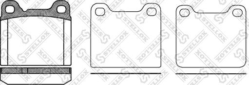 Stellox 268 010-SX - Brake Pad Set, disc brake autospares.lv