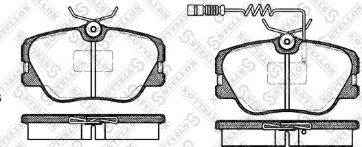 Stellox 200 002B-SX - Brake Pad Set, disc brake autospares.lv