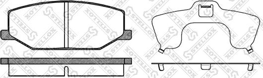 Stellox 201 010-SX - Brake Pad Set, disc brake autospares.lv