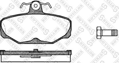 Stellox 216 000-SX - Brake Pad Set, disc brake autospares.lv