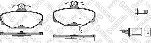 Stellox 216 002-SX - Brake Pad Set, disc brake autospares.lv