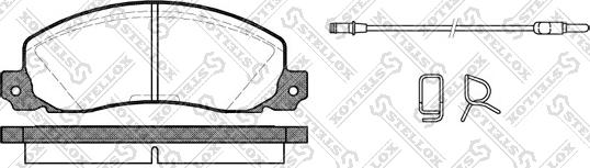 Stellox 213 002B-SX - Brake Pad Set, disc brake autospares.lv