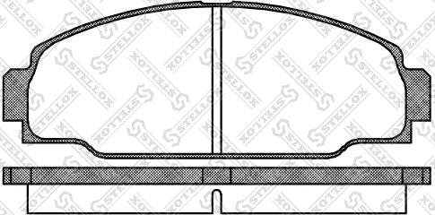 Stellox 285 000-SX - Brake Pad Set, disc brake autospares.lv