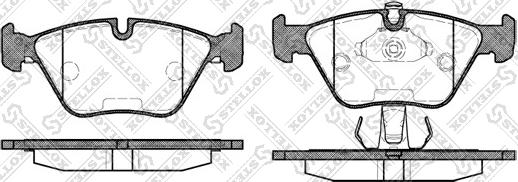 Stellox 281 025L-SX - Brake Pad Set, disc brake autospares.lv