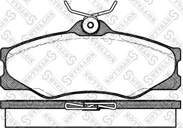 Stellox 234 000B-SX - Brake Pad Set, disc brake autospares.lv