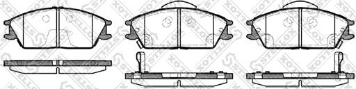 Stellox 235 022B-SX - Brake Pad Set, disc brake autospares.lv