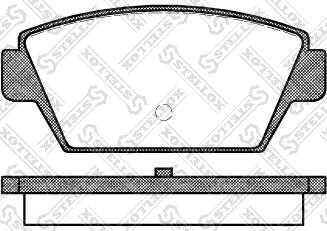 Stellox 226 000-SX - Brake Pad Set, disc brake autospares.lv