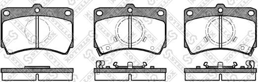 Stellox 223 002-SX - Brake Pad Set, disc brake autospares.lv