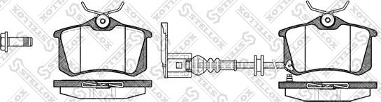 Stellox 274 041-SX - Brake Pad Set, disc brake autospares.lv