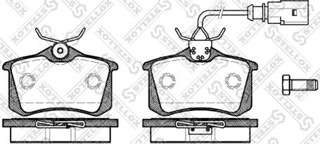 Stellox 274 051B-SX - Brake Pad Set, disc brake autospares.lv