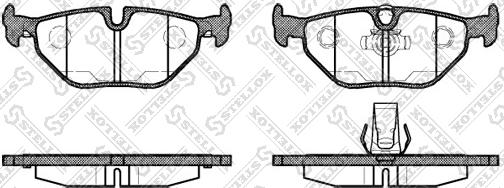 Stellox 276 015B-SX - Brake Pad Set, disc brake autospares.lv