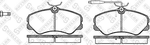 Stellox 272 002-SX - Brake Pad Set, disc brake autospares.lv