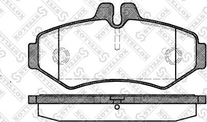 Stellox 744 000B-SX - Brake Pad Set, disc brake autospares.lv