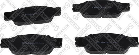 Stellox 742 000B-SX - Brake Pad Set, disc brake autospares.lv