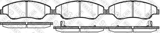 Stellox 750 002-SX - Brake Pad Set, disc brake autospares.lv