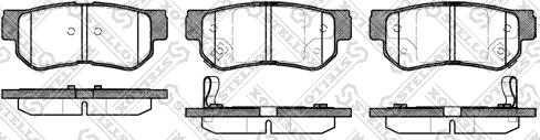 Stellox 757 002B-SX - Brake Pad Set, disc brake autospares.lv