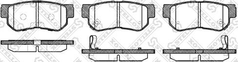 Stellox 757 012B-SX - Brake Pad Set, disc brake autospares.lv