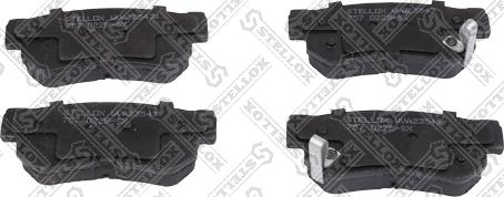 Stellox 757 022B-SX - Brake Pad Set, disc brake autospares.lv