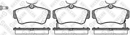 Stellox 764 002B-SX - Brake Pad Set, disc brake autospares.lv