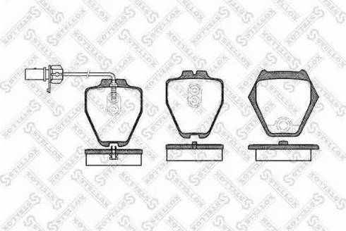 Stellox 763 002L-SX - Brake Pad Set, disc brake autospares.lv