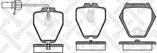 Stellox 763 002-SX - Brake Pad Set, disc brake autospares.lv