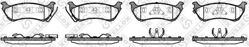 Stellox 709 001B-SX - Brake Pad Set, disc brake autospares.lv