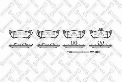 Stellox 709 011BL-SX - Brake Pad Set, disc brake autospares.lv