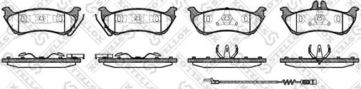 Stellox 709 011B-SX - Brake Pad Set, disc brake autospares.lv