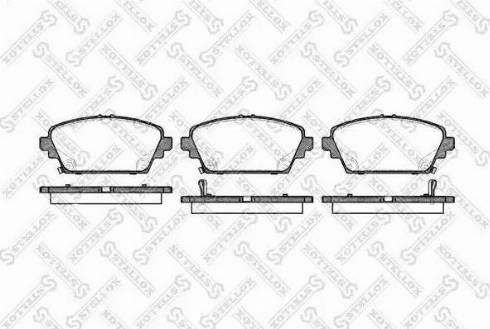 Stellox 705 002BL-SX - Brake Pad Set, disc brake autospares.lv