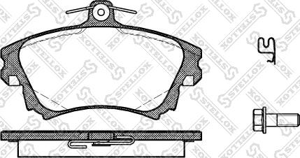 Stellox 719 002B-SX - Brake Pad Set, disc brake autospares.lv