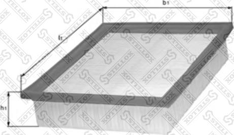 Stellox 71-01030-SX - Air Filter, engine autospares.lv