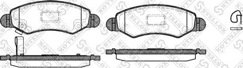 Stellox 713 021-SX - Brake Pad Set, disc brake autospares.lv