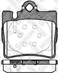 Stellox 781 000B-SX - Brake Pad Set, disc brake autospares.lv