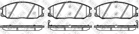 Stellox 782 012B-SX - Brake Pad Set, disc brake autospares.lv