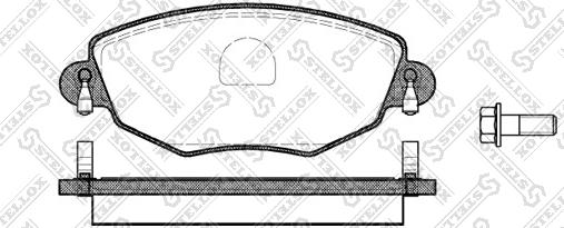 Stellox 787 000B-SX - Brake Pad Set, disc brake autospares.lv