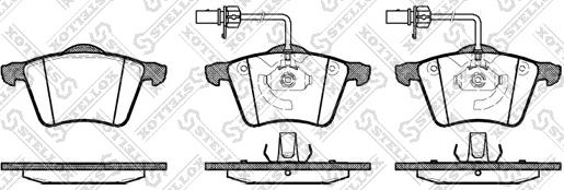 Stellox 732 002B-SX - Brake Pad Set, disc brake autospares.lv