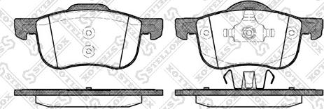 Stellox 724 000BL-SX - Brake Pad Set, disc brake autospares.lv