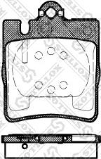 Stellox 720 000B-SX - Brake Pad Set, disc brake autospares.lv