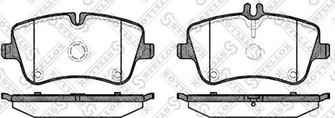 Stellox 779 000BL-SX - Brake Pad Set, disc brake autospares.lv