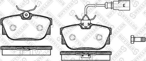 Stellox 778 000B-SX - Brake Pad Set, disc brake autospares.lv