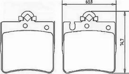 Stop 571988S - Brake Pad Set, disc brake autospares.lv