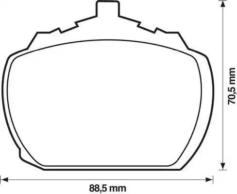 Stop 571233S - Brake Pad Set, disc brake autospares.lv