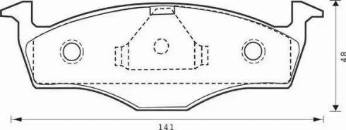 Stop 573040S - Brake Pad Set, disc brake autospares.lv