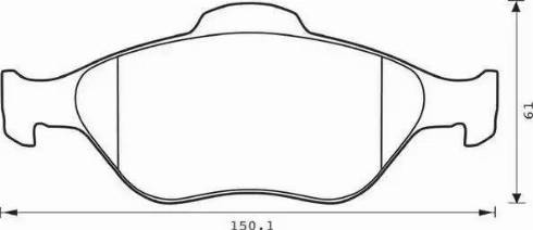 Stop 573041S - Brake Pad Set, disc brake autospares.lv