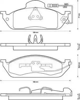 Stop 573034S - Brake Pad Set, disc brake autospares.lv