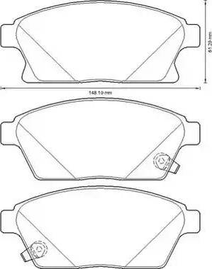 Stop 573325S - Brake Pad Set, disc brake autospares.lv