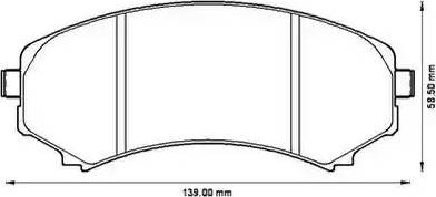 Stop 572497S - Brake Pad Set, disc brake autospares.lv