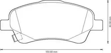 Stop 572485S - Brake Pad Set, disc brake autospares.lv