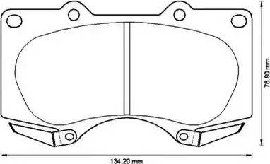 Stop 572515S - Brake Pad Set, disc brake autospares.lv