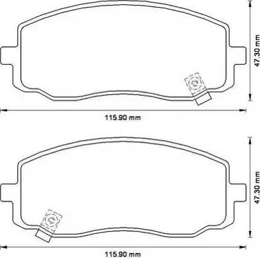 Stop 572526S - Brake Pad Set, disc brake autospares.lv